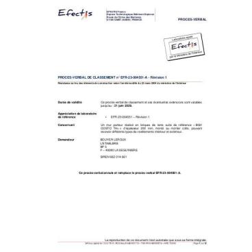 PV Feu bgv costo'th+ ITE n°EFR 23-004551A-R1