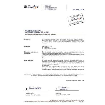 PV Feu bgv'thermo+ ITE REI30 7t n°10-U369 Ext 22-3