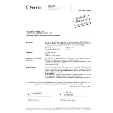 PV Feu bgv'thermo ITE REI90 6t n°12U001 ext 19-3